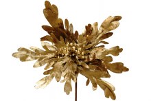 20" Jumbo Poinsettia Stem W/O Lvs Taupe