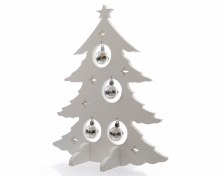 MDF tree with Xmas baubles wi