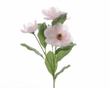silk magnolia o stem w glitter
