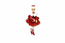 12" Ballerina Burgundy Gold