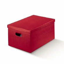Box with Lid Silk Burgundy - Seta Bord(34x50x25cm)