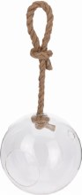 Hanging Glass Ball Clear 17cm