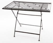 iron table foldable