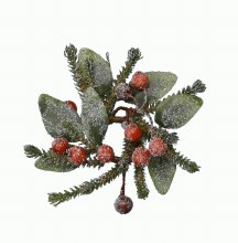 Deco wreath Berries Snow