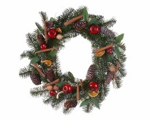 deco wreath dried fruit nuts
