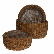 Basket Round Seagrass Natural Small (20x10cm)