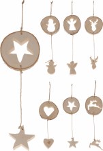 HANGDECO WOOD 41CM 6ASS