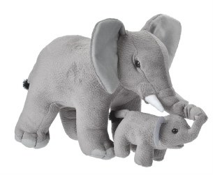 MOM AND BABY ELEPHANT PLUSH