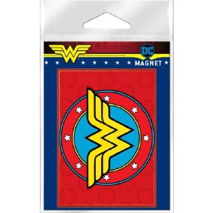 WONDER WOMAN LOGO RED MAGNET