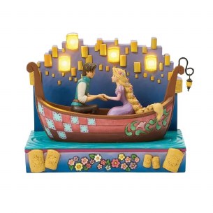 Tangled Boat with LED Lanterns
