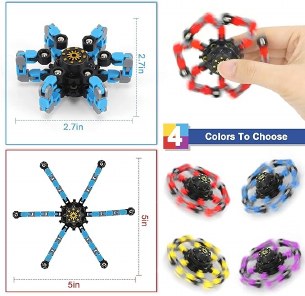 Blue Formable Fidget Spinner