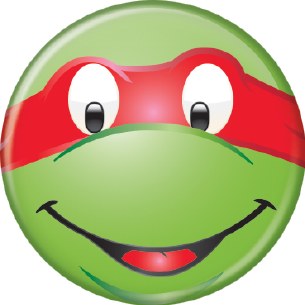 TMNT RAPHAEL FACE PIN