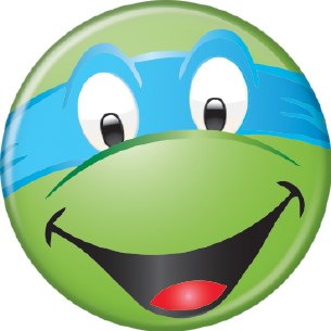 TMNT LEONARDO FACE PIN