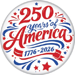 250 YEARS OF AMERICA PIN