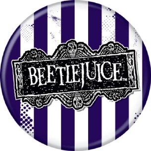 BEETLEJUICE LOGO PIN