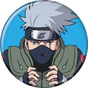 NARUTO KAKASHI ON BLUE PIN