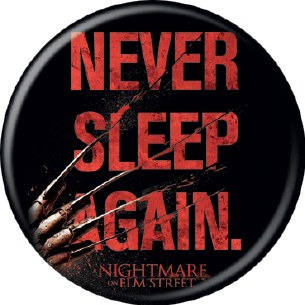 NOES NEVER SLEEP AGAIN PIN