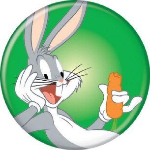LOONEY TUNES BUGS BUTTON