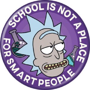 RICK AND MORTY SCHOOL PIN
