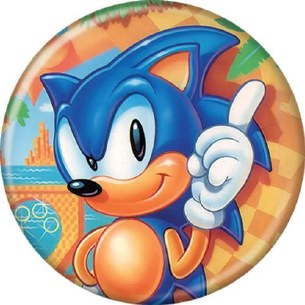 SONIC STANDING FINGER UP PIN