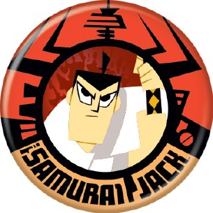 SAMURAI JACK RED PIN
