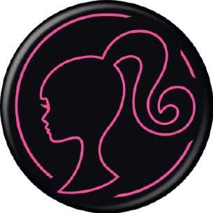 BARBIE PINK SILHOUETTE PIN