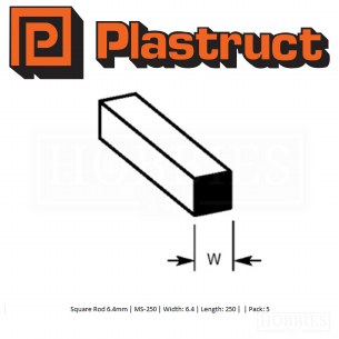 .020x.020 HIPS ROD 10PCS