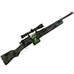 BOLT ACTION CAMO RIFLE W/ SCOP