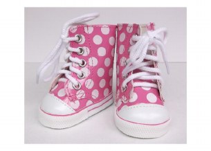 PINK POLKA DOT HIGH TOPS