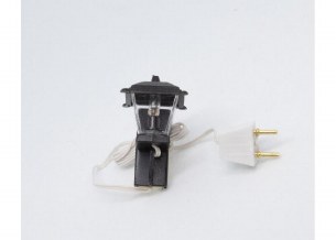 1/12 ELEC.WALL SCONCE LAMP BLK