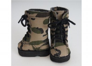 18" FOREST GREEN CAMO BOOTS
