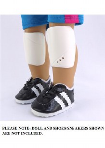 WHITE SHIN GUARDS FOR 18