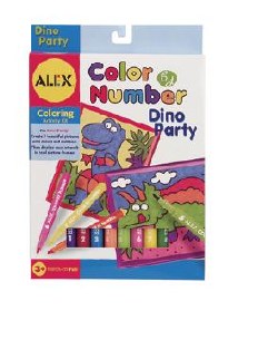 ALEX COLOR BY NUMBER DINO