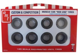 1/25 MUSCLE CAR RED LINE TIRES