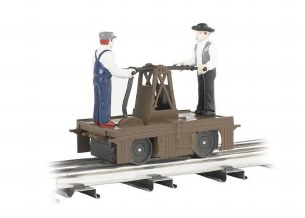 OPERATING HANDCAR- BROWN