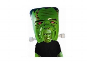 GREEN MONSTER HEAD WIG