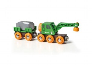 BRIO CLEVER CRANE WAGON