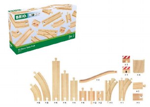 BRIO 50 PIECE TRACK PACK