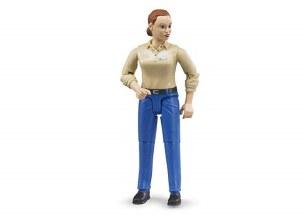 RED HAIR WOMAN IN BLUE JEANS