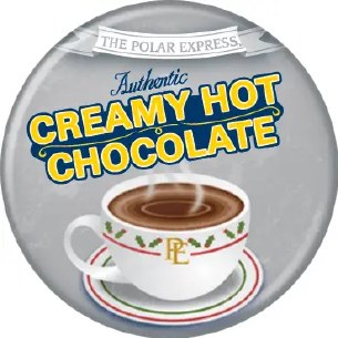 Polar Express Button: Hot Choc
