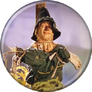 Wizard of OZ Button: Scarecrow