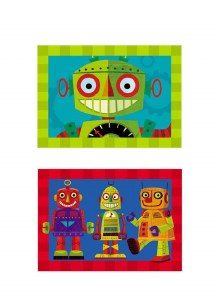 24 PC 2 SIDED ROBOTS PUZZLE