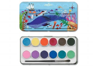 WATER COLORS AND BRUSH