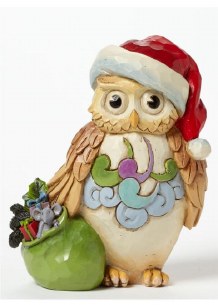 MINI CHRISTMAS OWL FIGURE