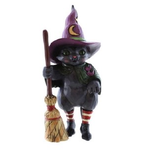 WITCH CAT WITH BROOM