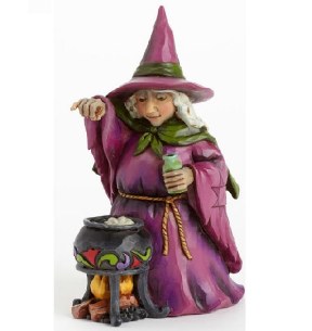 PINT SIZED WITCH WITH CAULDRIN