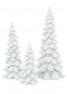 WHITE HOLIDAY TREE SET