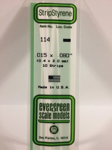 STRIP STYRENE .015X.080