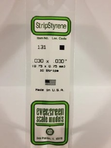 STRIP STYRENE .030X.030