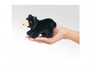 MINI BLACK BEAR FINGER PUPPET